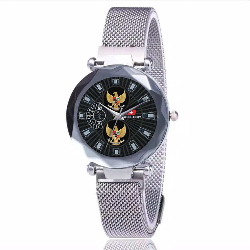 Jam Tangan Wanita Custom - GARUDA Free Box &amp; Batre Cadangan