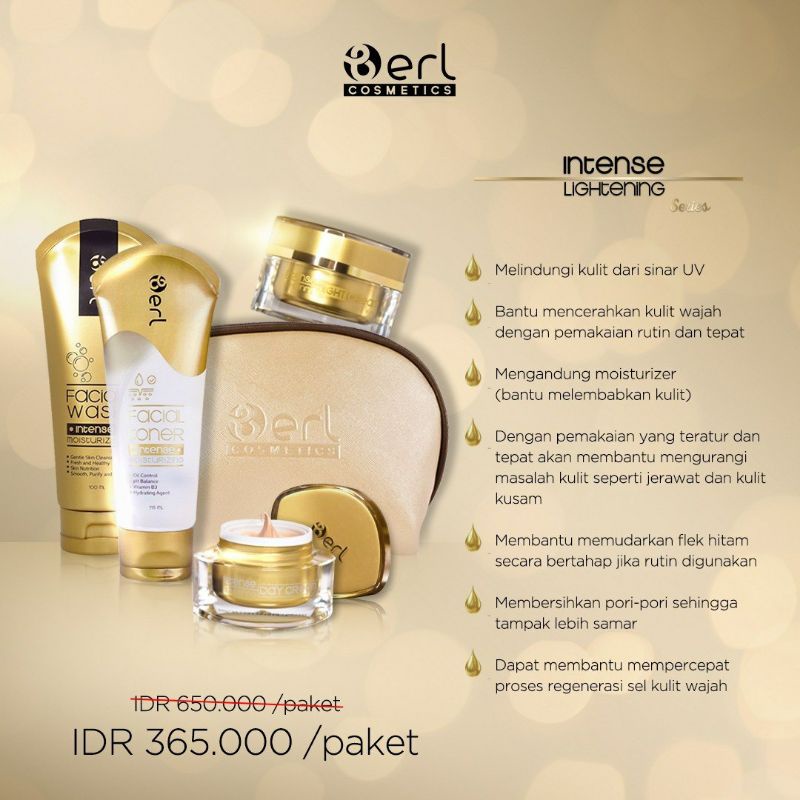B ERL INTENSE LIGHTENING SERIES BERL KOSMETIK SKINCARE BERL