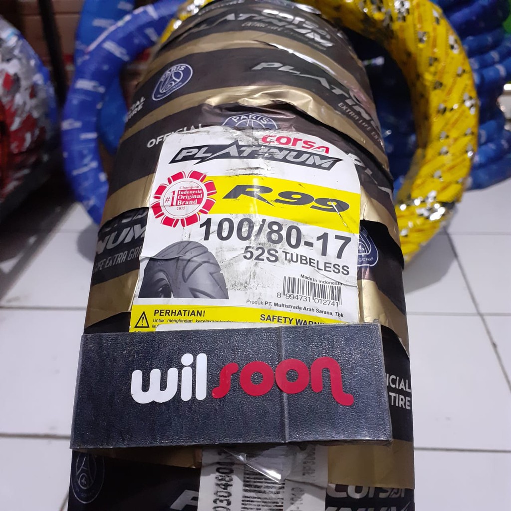 Ban Luar Corsa R99 100/80-17 Tubeless