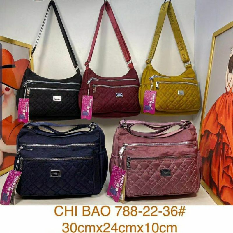 Tas selempang wanita chibai import 788-22 kanvas