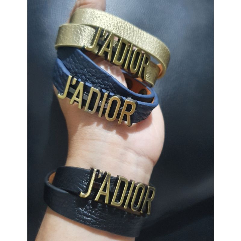 Gelang Kulit Lilit CD D10r Premium quality Bracelet Branded band import bahan kulit 8817