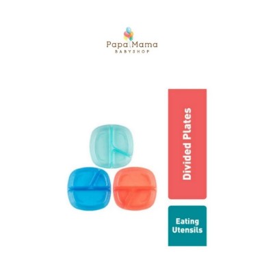 Dr. Brown's Divided Plates, 3-Pack (TF017) / Tempat Makan Bayi