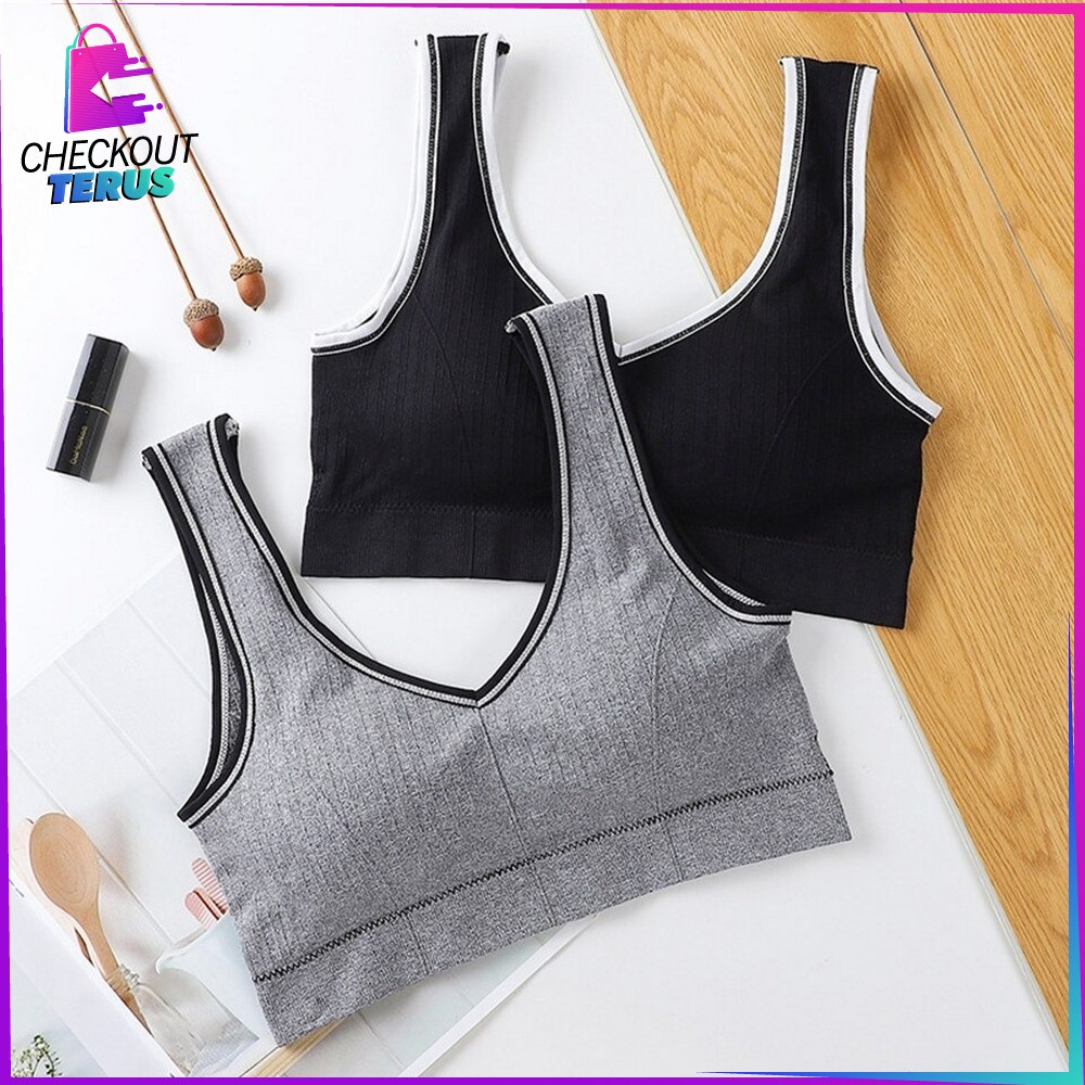 CT P94- P97 Pakaian Dalam Wanita Bra Yoga Tanpa Kawat Sport Bra Push Up Pakaian Atasan Wanita Bra Fitness Zumba Pakaian Atasan Olahraga Wanita