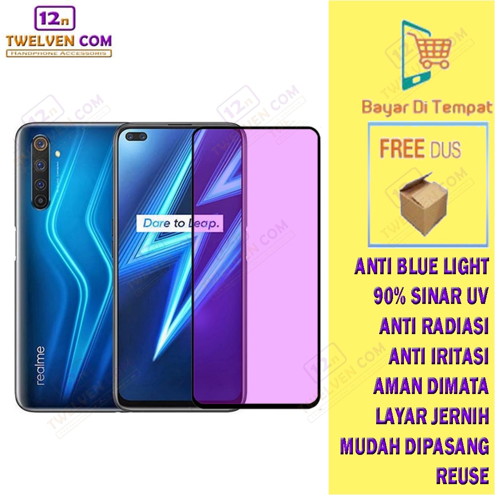 [FLASH SALE] ANTI BLUE LIGHT TEMPERED GLASS Realme 6 Pro