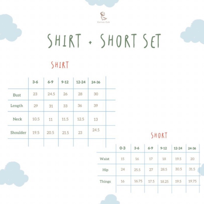 COTTON CUB SHIRT + SHORT SET