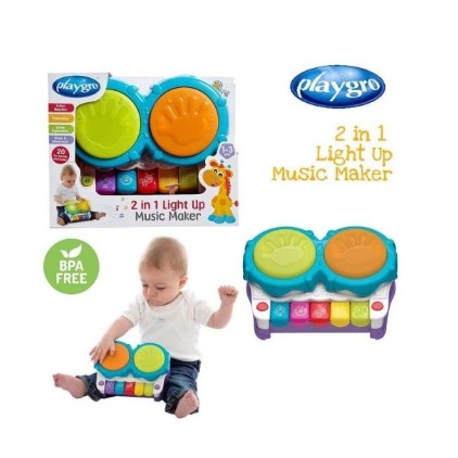 Playgro 2 in 1 Light Up Music Maker