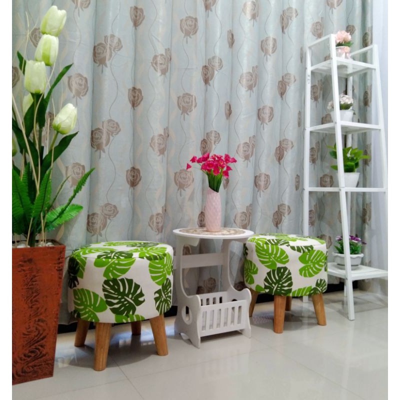 Sofa Ruang Tamu 1 set, 2 Sofa 1 Meja / Sofa Stool Berkualitas / Sofa Bulat / Sofa Stool Bulat