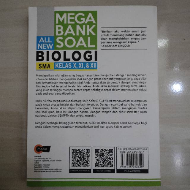 Preloved All New Mega Bank Soal Biologi Sma Kelas X Xi Xii Shopee Indonesia