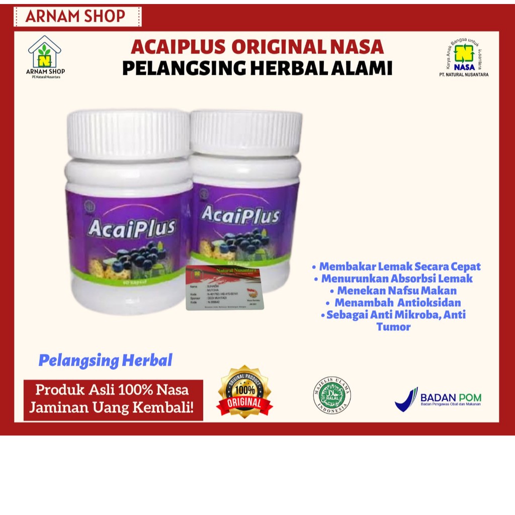 ACAIPLUS - PELANGSING HERBAL ALAMI 100 %