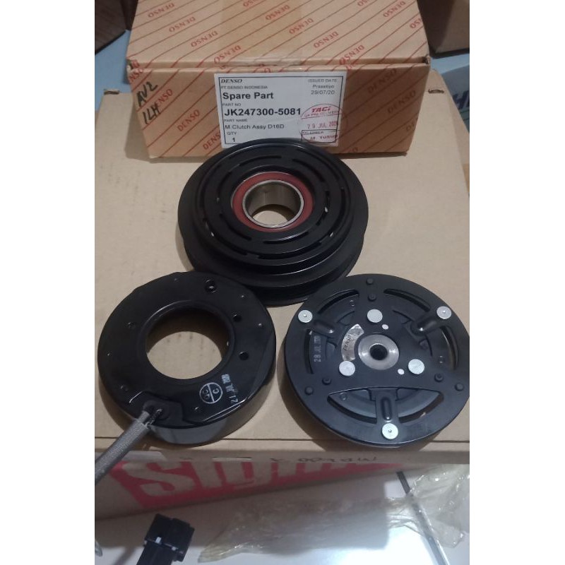 pulley puley pulle pule kompresor ac avanza denso asli