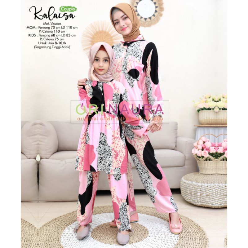 BAJU COUPLE IBU DAN ANAK KALAISA SET BY ORINAURA