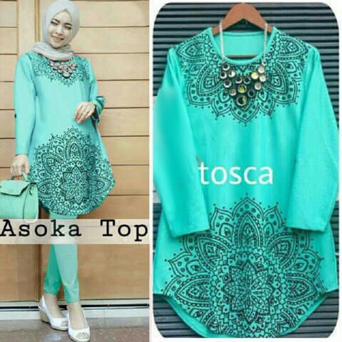 Stok Terbatas Asoka Tunik Toska