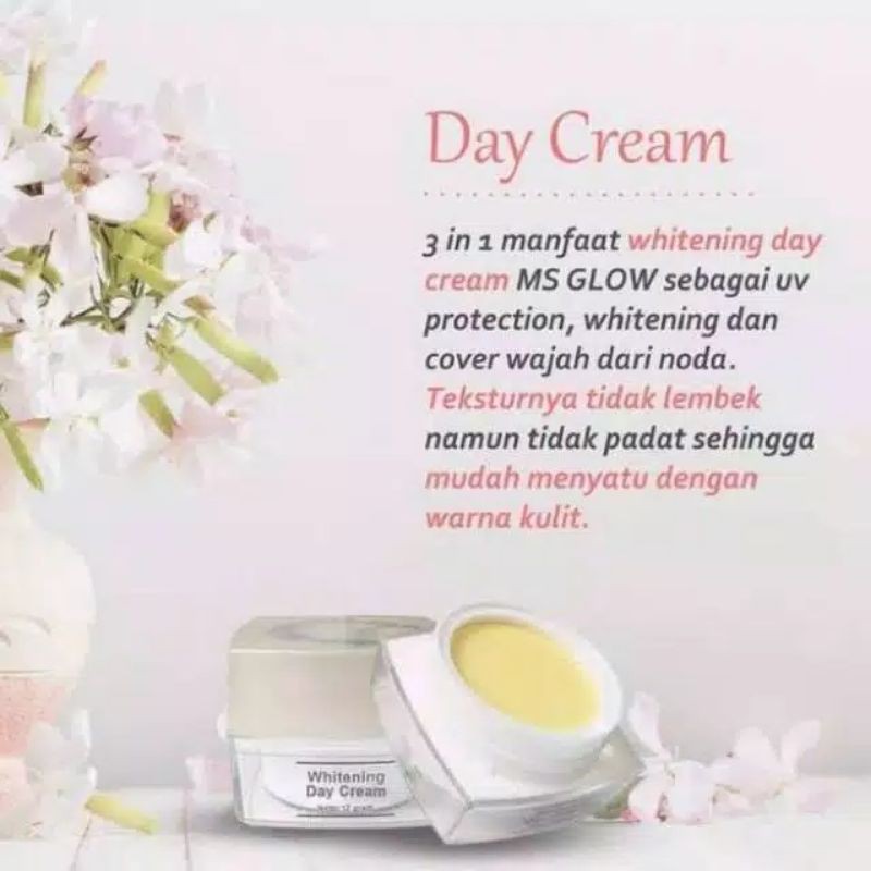 whitening day cream MS glow | cream siang MS glow | MS glow ecer siang | MS glow ecer