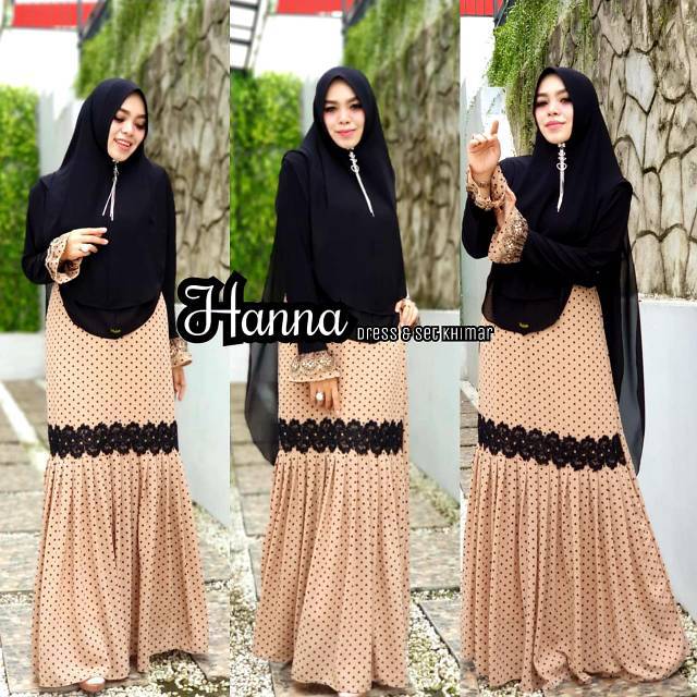 GAMIS MOTIF POLKA - HANNA DRESS BY ALDISA