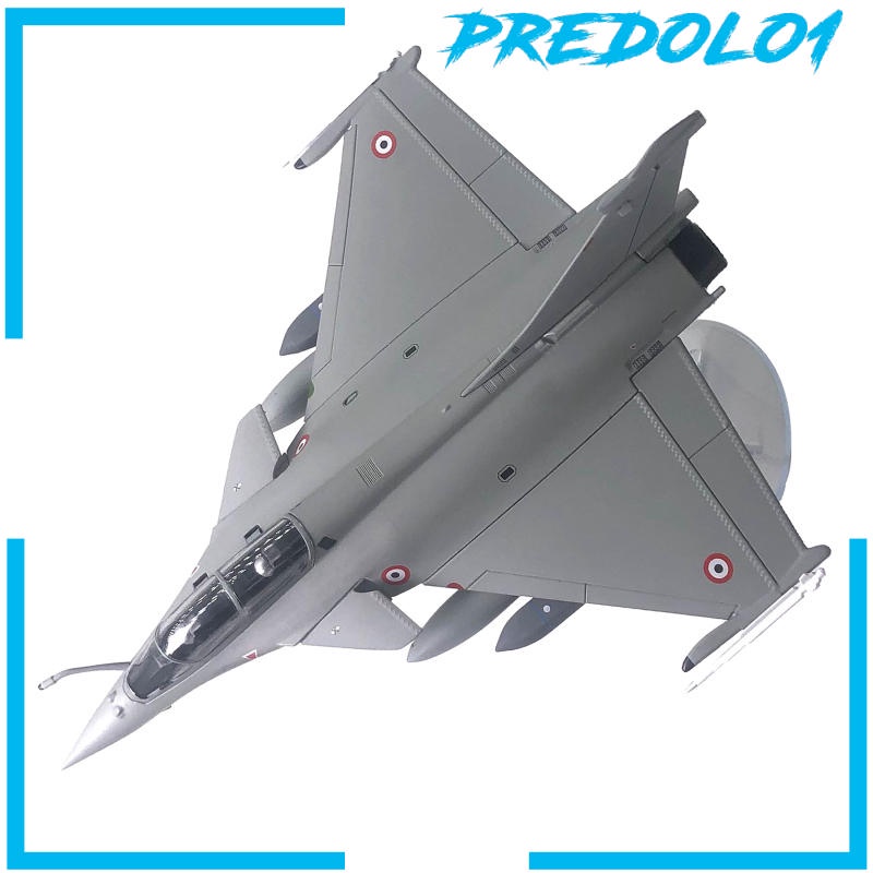 (Predolo1) Miniatur Diecast Pesawat Tempur Rafale Skala 1 / 72 Bahan Alloy Dengan Stand