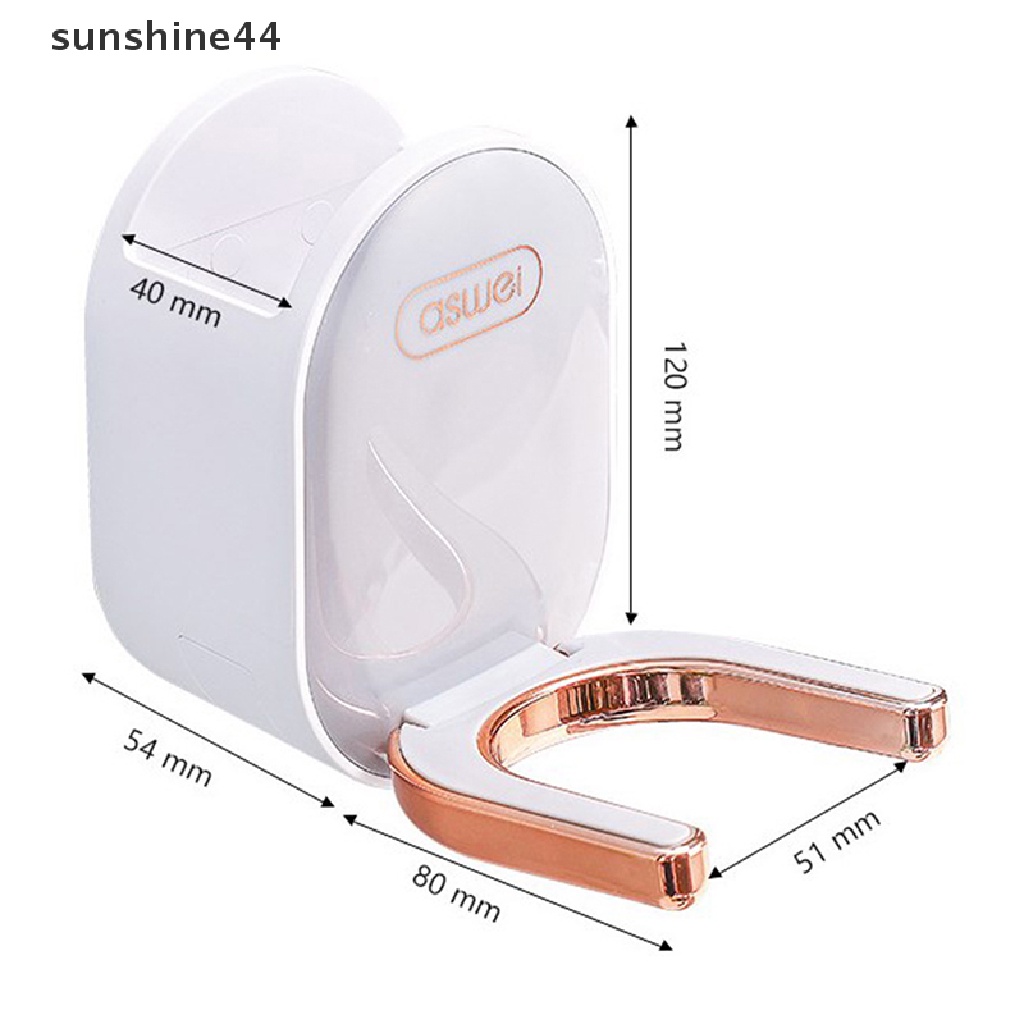 Sunshine Holder Hair Dryer Tempel Dinding Dapat Dilipat Untuk Kamar Mandi