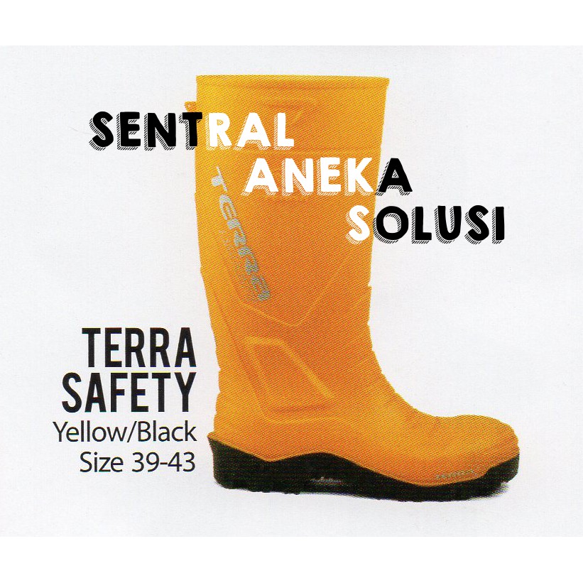 ap boots safety APD terra S4 boot sepatu keselamatan kerja + steel toe cap besi