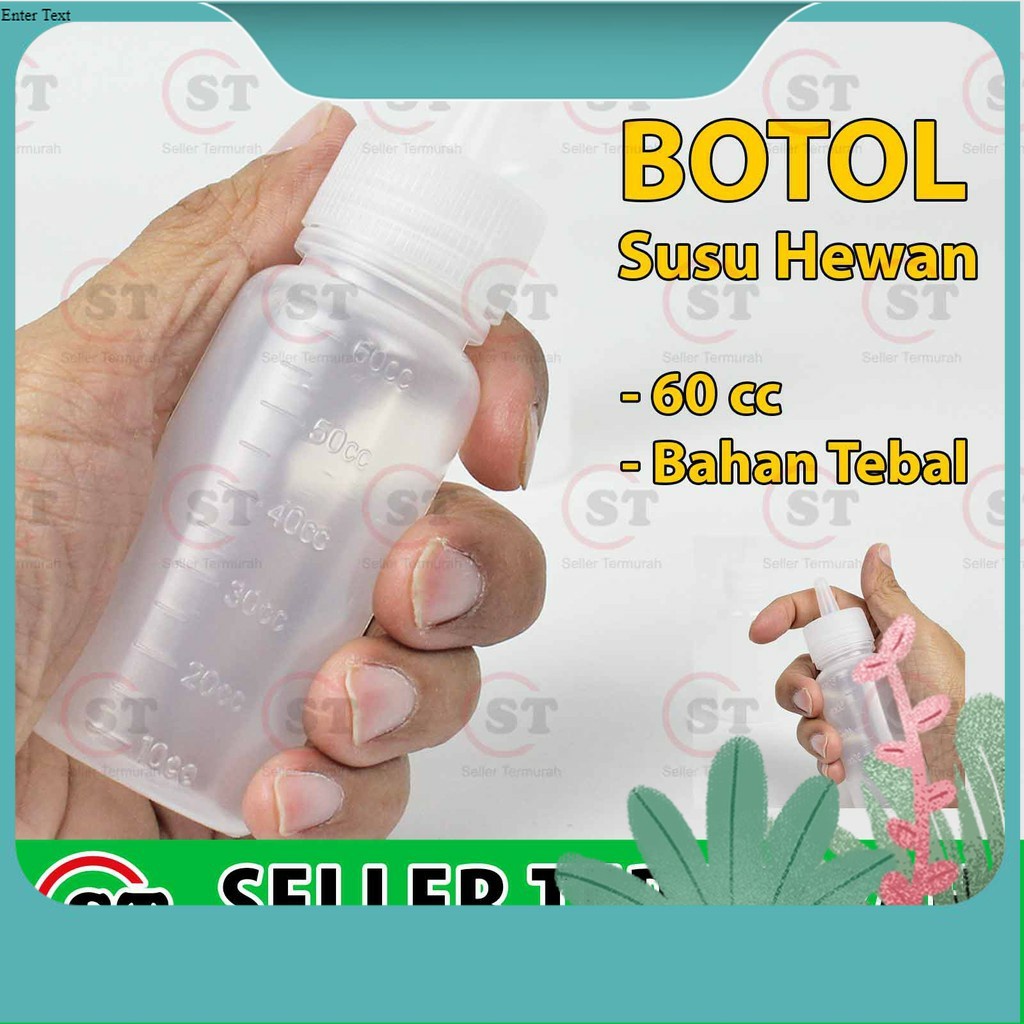 Botol Susu Hewan Kucing Anjing Musang Kelinci Nipel 50ml Botol Hewan Dot PREMIUM QUALTY Dot