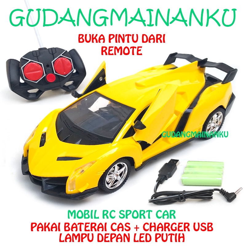 Mobil Remot RC Remote Control Buka Pintu + Lampu Depan LED