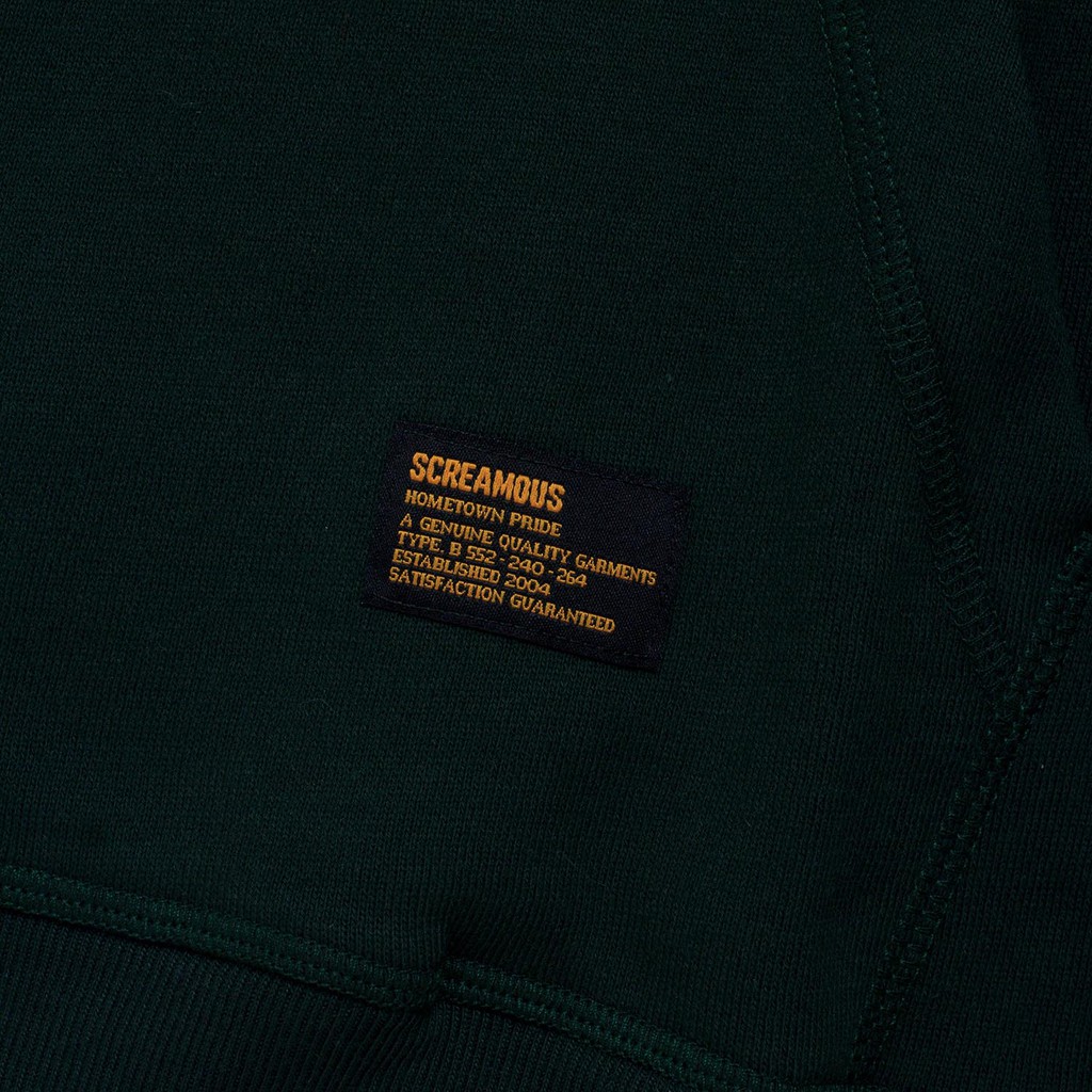 Screamous Hoodie SCRMSERIF FOREST GREEN