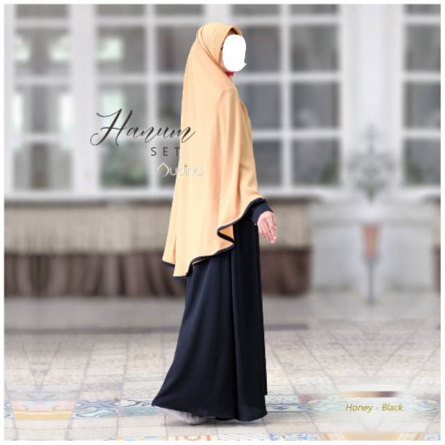 DRESS/GAMIS BUSUI HANUM SET ORIGINAL BY AUDINA