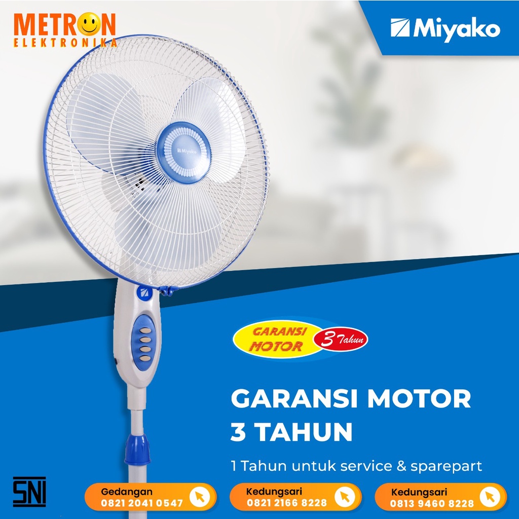 MIYAKO KAS 1618 B KIPAS ANGIN / STAND FAN / KAS1618B