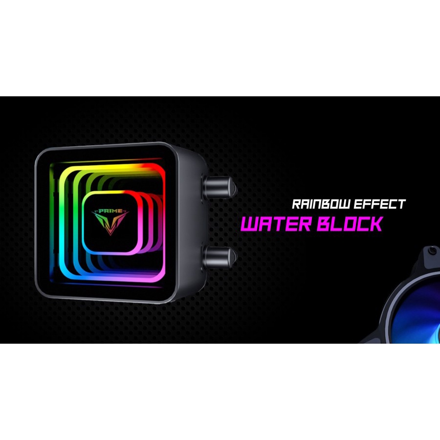 PRIME POLAR 120T V2.0 ARGB Liquid Cooler with Rainbow Effect Pump Head