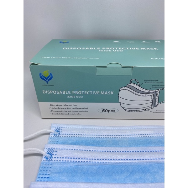 Masker Anak Premium 3ply TEBAL Earloop Kids Disposable Protective Mask 3 ply