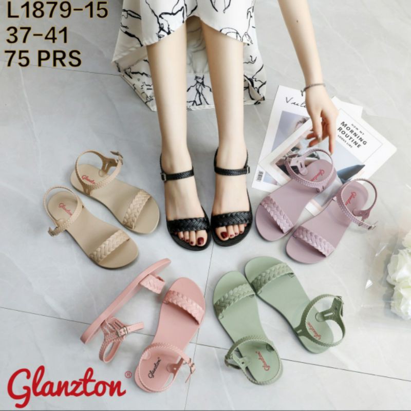 1879 15 KEPANG Glanzton Sendal Wanita Jelly Tali