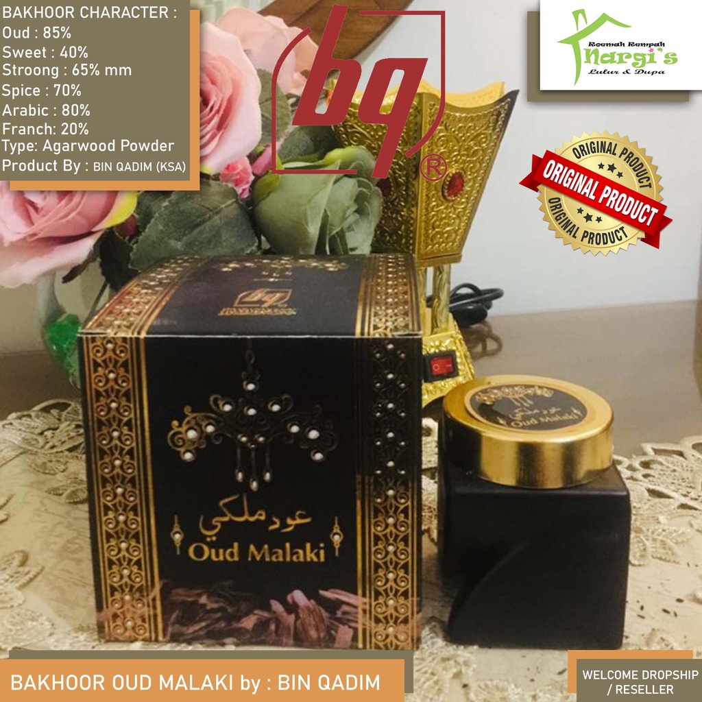 Bakhoor BQ Oud Malaki Bukhur Maliki Buhur Bin Qadim Original Dupa Premium
