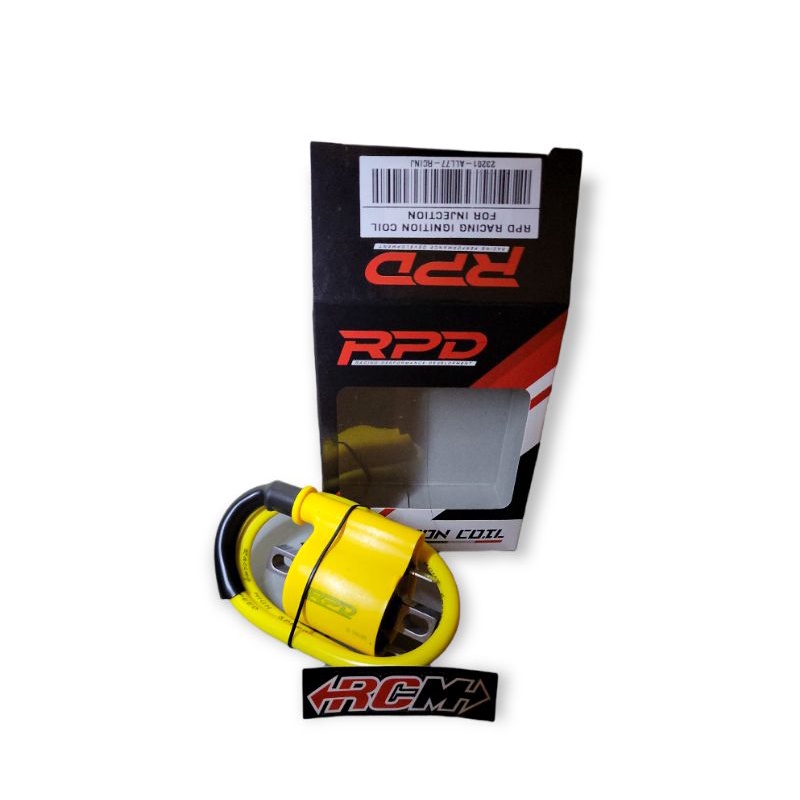 COIL KOIL CUIL KUIL INJEKSI INJECTION SCOOPY FI NMAX BEAT FI VARIO FI GENIO AEROX 155 XEON RC JUPITER Z1 FORCE FI SUPRA 125 FI VESPA DLL MERK ORI ORIGINAL RPD ASLI RACING PERFORMANCE DEVELOPMENT