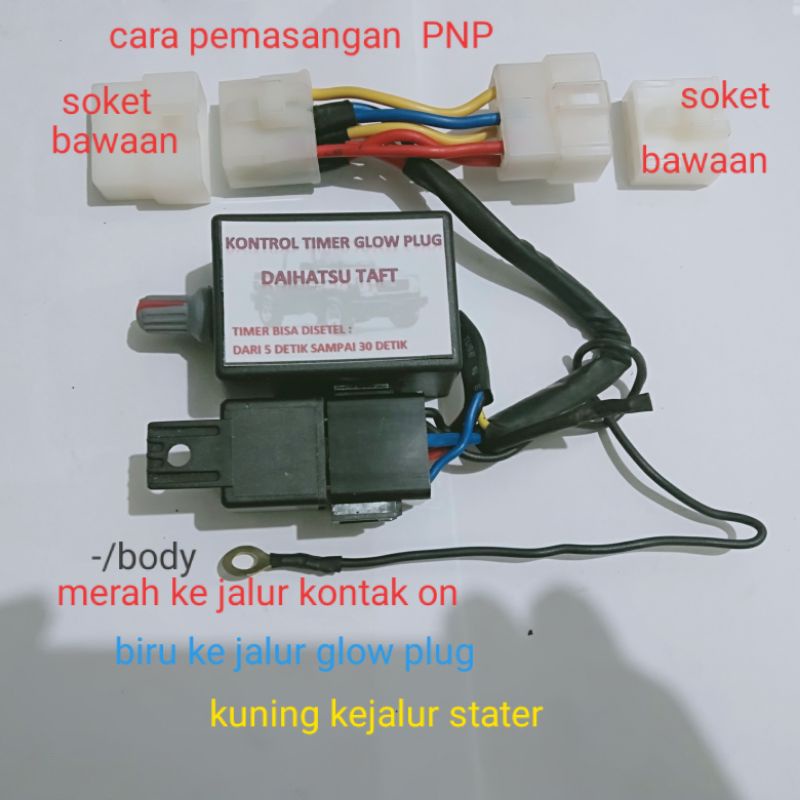Jual kontrol timer glow plug Daihatsu TAFT model PNP Shopee Indonesia