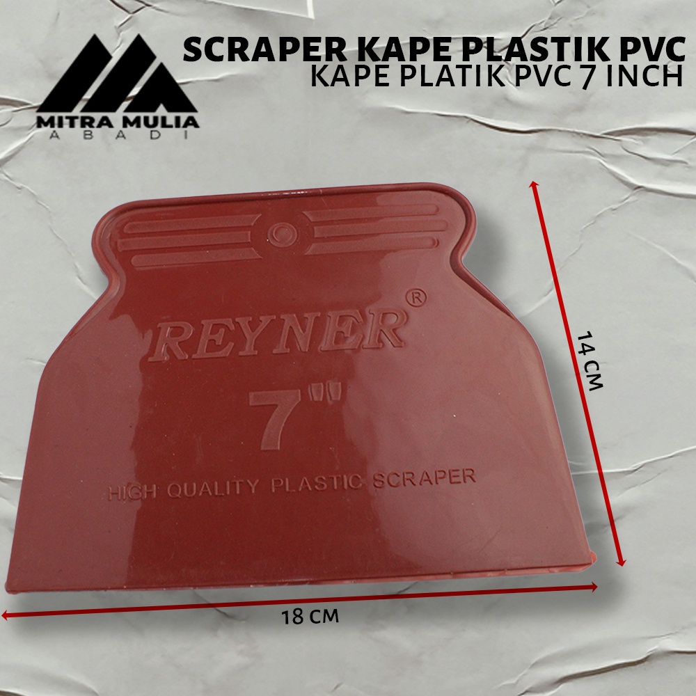 Kape Plastik PVC 7 Inci l Scrap l Scrapper l Skrap Sekrap Dempul