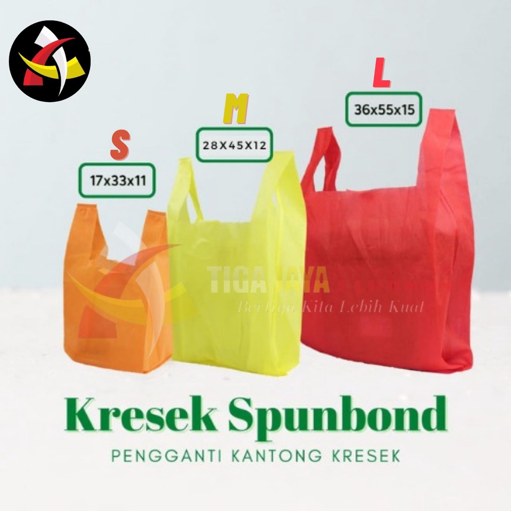 

Tas Kresek Spunbond S (17x33x11) / Kantong Kain / Goodie Bag @20pcs