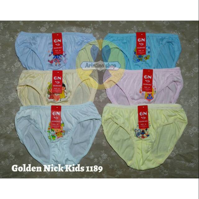 Cd Anak Golden Nick 1189 Kids Cewek | Celana Dalam Anak Cewek |pt