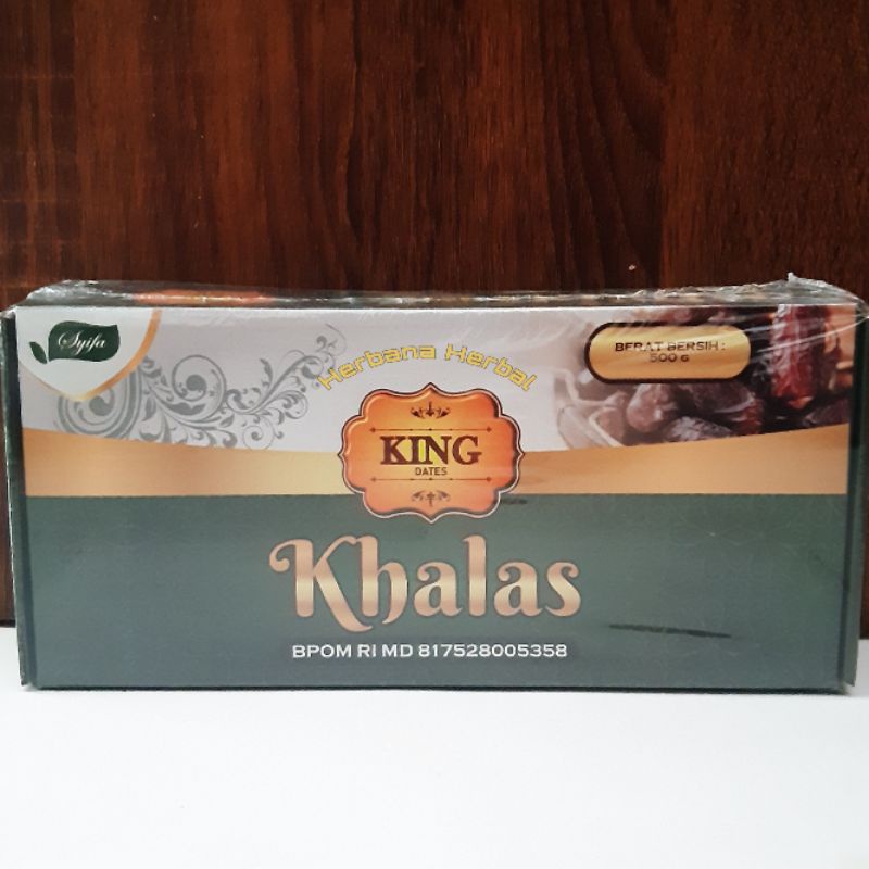 

Kurma Khalas king dates 500 gr menu hidangan buka puasa penunda lapar