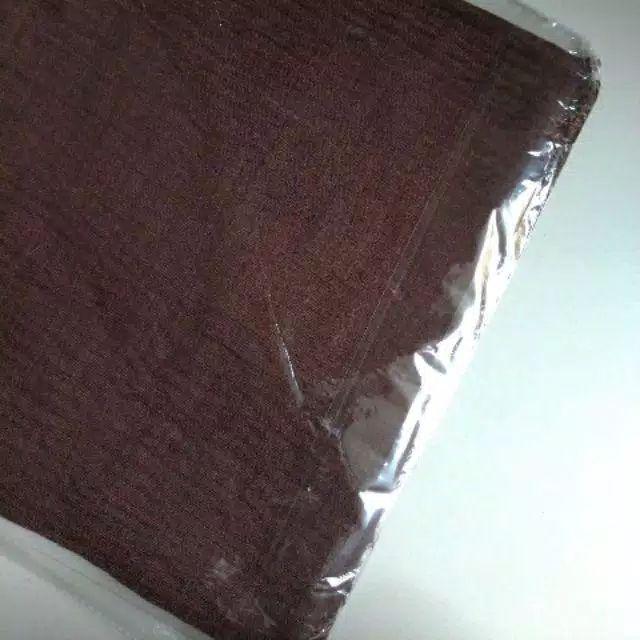 PASHMINA CRINKLE CRIMP COTTON SHAWL HIJAB PASMINA CRINKLE RAWIS NEGRO_WARNA1-Crinkle COKLAT TUA
