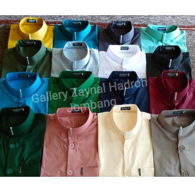 PUSAT GROSIR KOKO Baju Koko Polos Kancing Besar Katun Super Adem Halus KOKO OEMAR HAIBAH JASKO POLOS