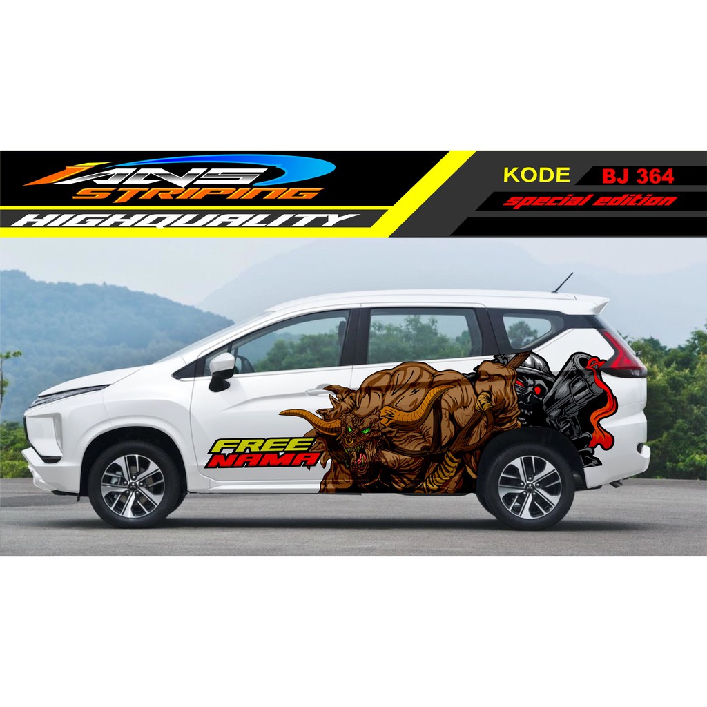 DECAL STIKER MOBIL X PANDER / STICKER MOBIL / VARIASI STIKER MOBIL INNOVA, RUSH, TERIOS, AVANZA