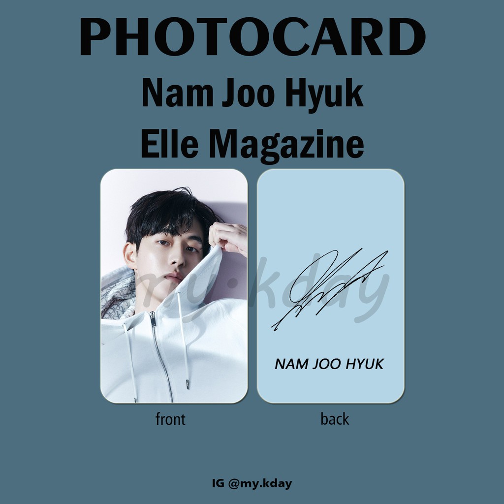 PCA-0050, Unofficial Photocard Nam Joo Hyuk Elle Magazine 2 sisi