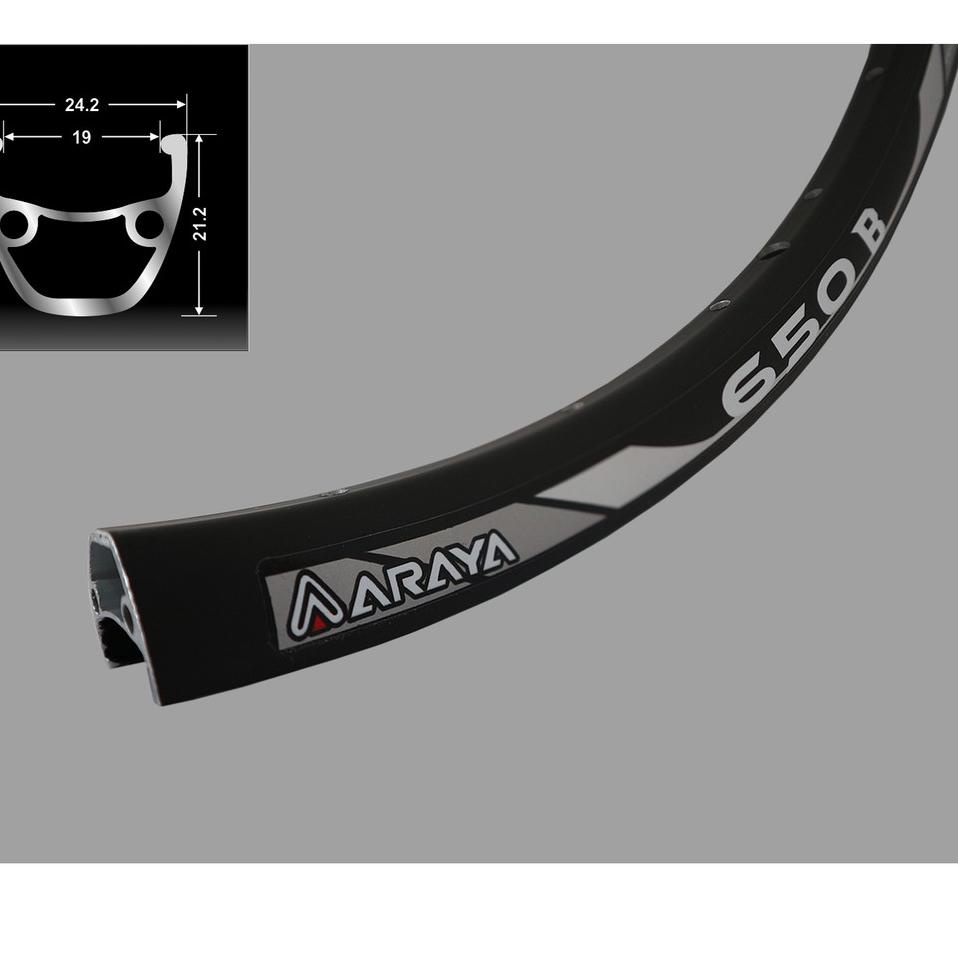 Apg31au22a ‣ Rims Velg Araya / Exotic 27.5 / 32 / 36 Hole Alloy Double Wall Sepeda Gunung MTB