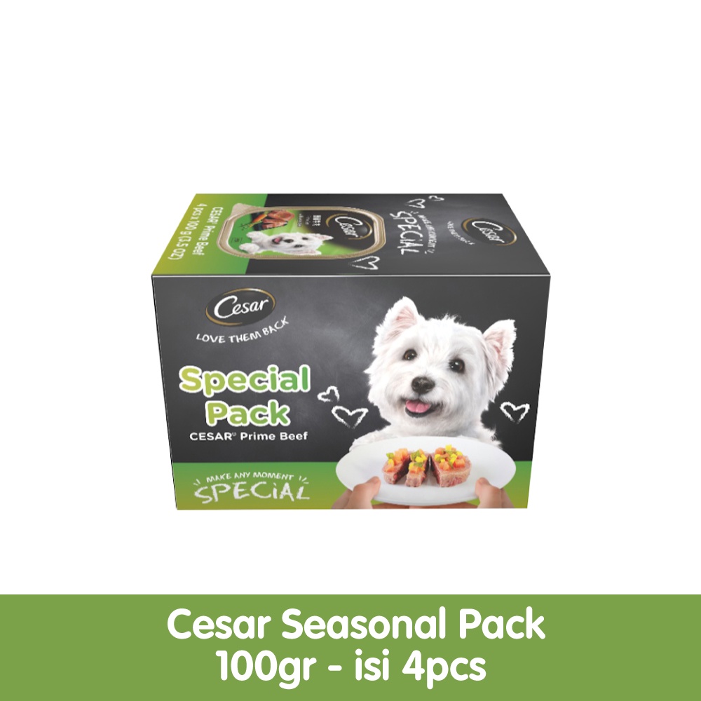 Cesar® Makanan Anjing Basah 100 gr - isi 4 pcs