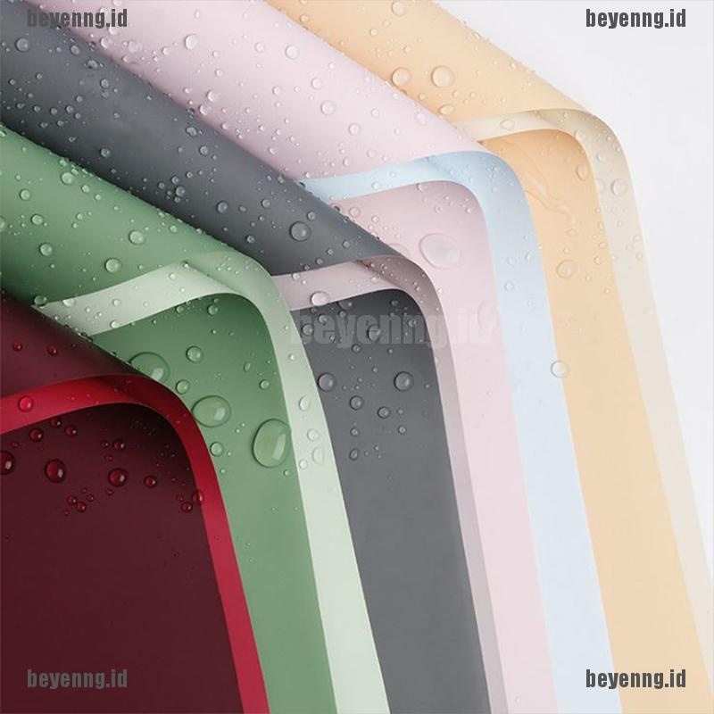 20 Pcs Kertas Pembungkus Buket Bunga Tahan Air Dua Warna