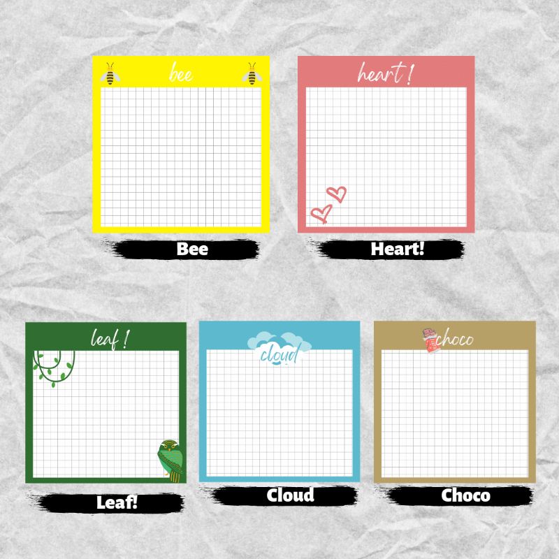 25 lembar Memopad/catatan tulis/Memo Notes