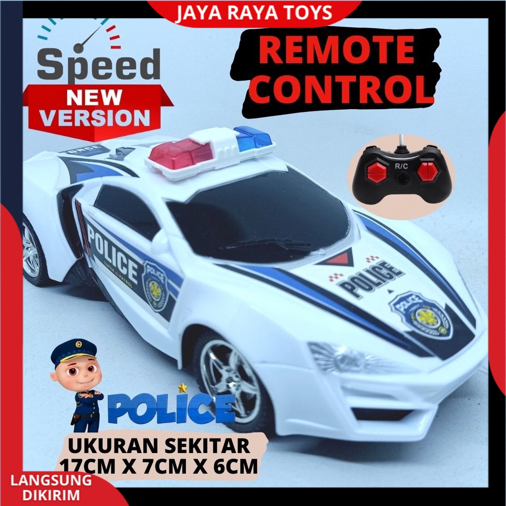 Mainan Anak Mobil Remote Control Polisi Terbaru Remot Kontrol Model Baru Sport Racing Car New Edition