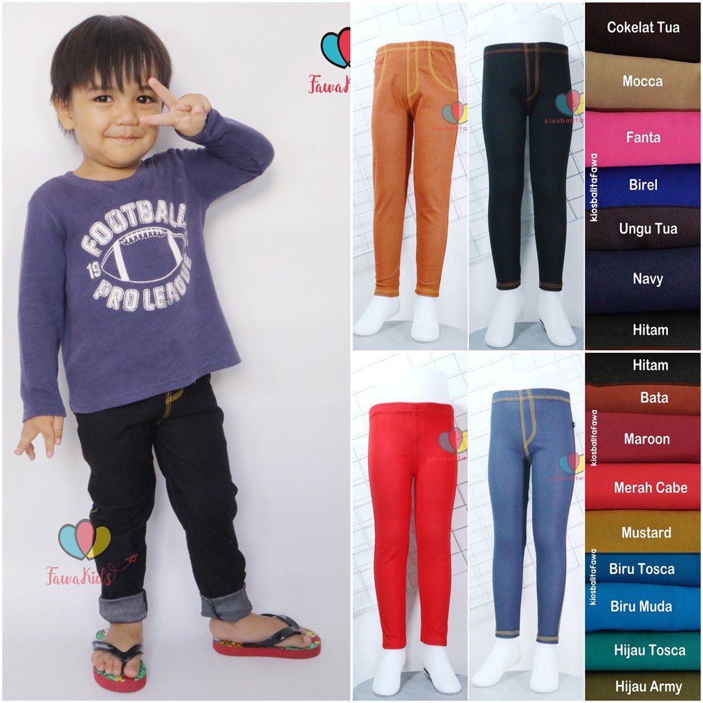 JEGGING JEANS Anak Bayi s d 10 Tahun Legging Jeans Anak 