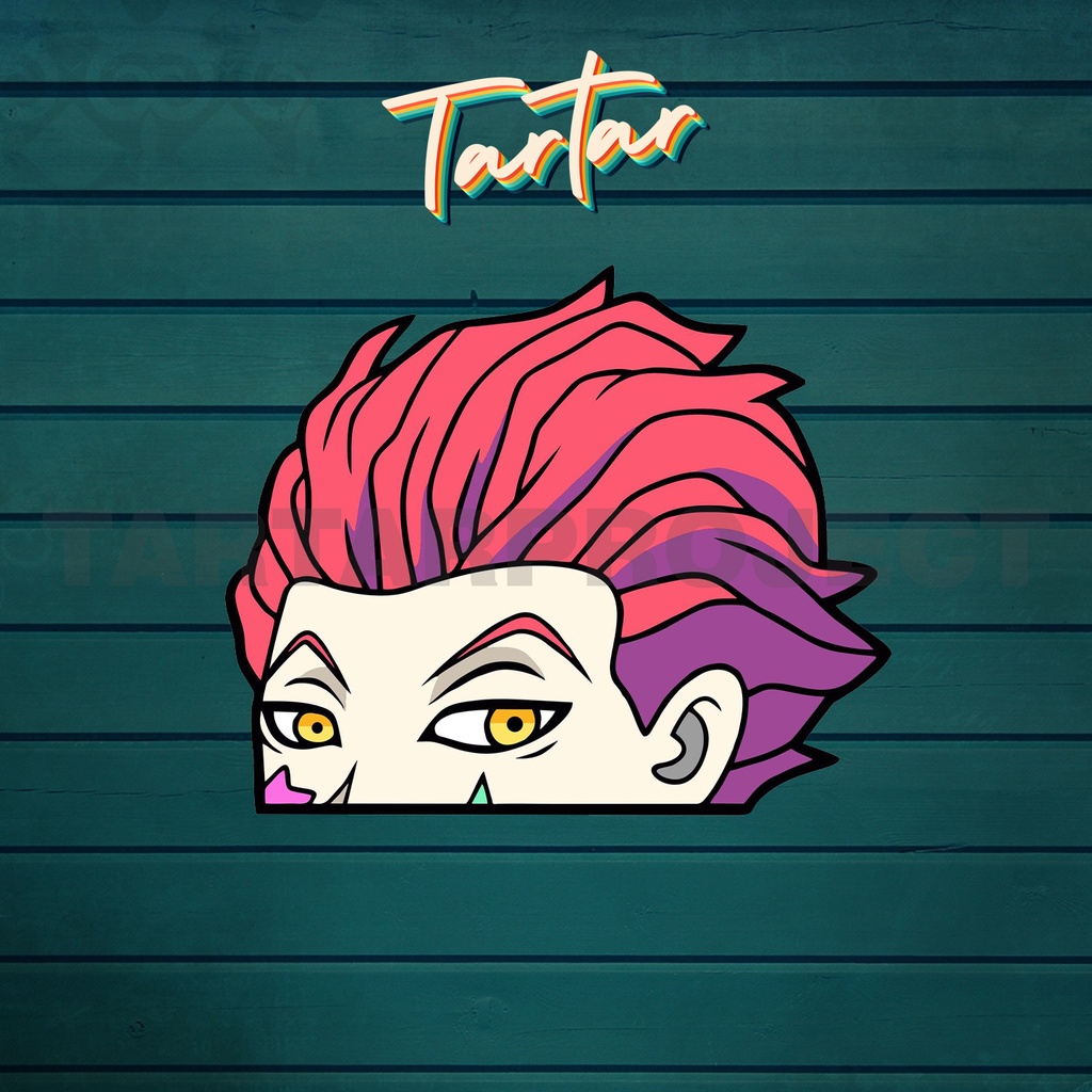 Sticker Stiker Vinyl - Peeker Hisoka Hunter x Hunter