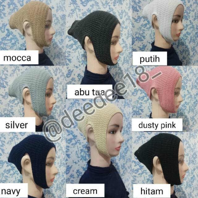 Ciput Rajut Anti Budek Polos 1 Warna