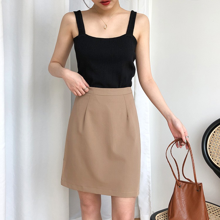 Feminin Tank Top Korean Tentop Vest Rajut Tanktop Wanita-6