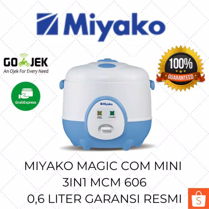 Miyako Magic Com Mini 3in1 MCM 606 A 0.6 Liter / Magic Jar / Mejikom Kecil Murah / Mejicom Serbaguna